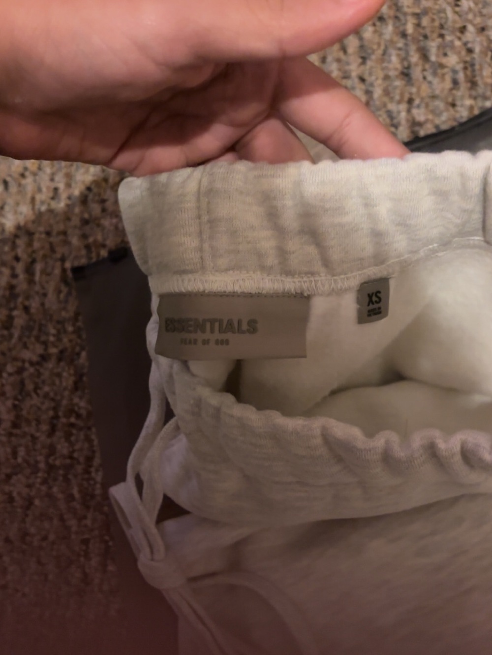 Men's Drawstring Backpack - White - Picture 4 of 4